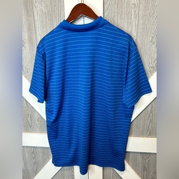 052. NWOT Eddie Bauer Freedry Men's HYOH Pro Polo Shirt - Stripe L - Picture 3 of 3